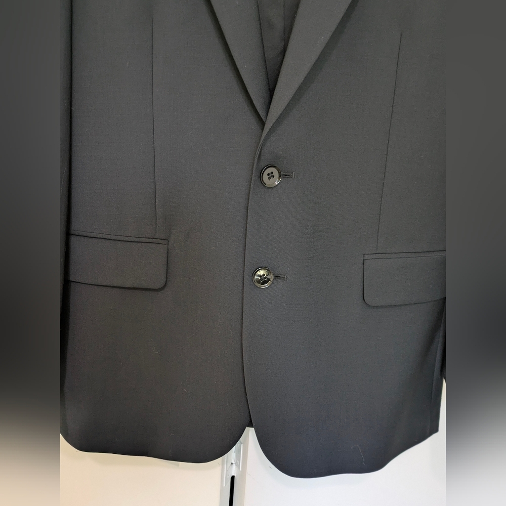 Express Men’s Black Extra Slim Fit Wool-Blend Modern Tech Suit Jacket Formal 38S - Picture 6 of 16